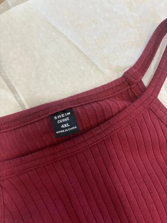 SHEIN Curve Ribbed Tank Bodysuit - Black - Picture 5 of 5